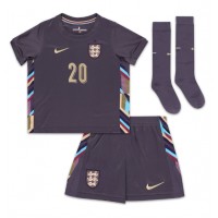 Echipament fotbal Anglia Jarrod Bowen #20 Tricou Deplasare European 2024 pentru copii maneca scurta (+ Pantaloni scurti)